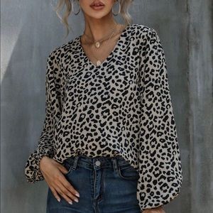 Shein bell long sleeve blouse